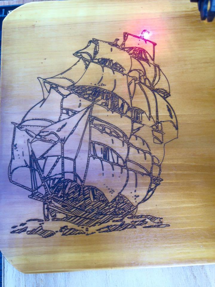 The same ship, nearly completed.