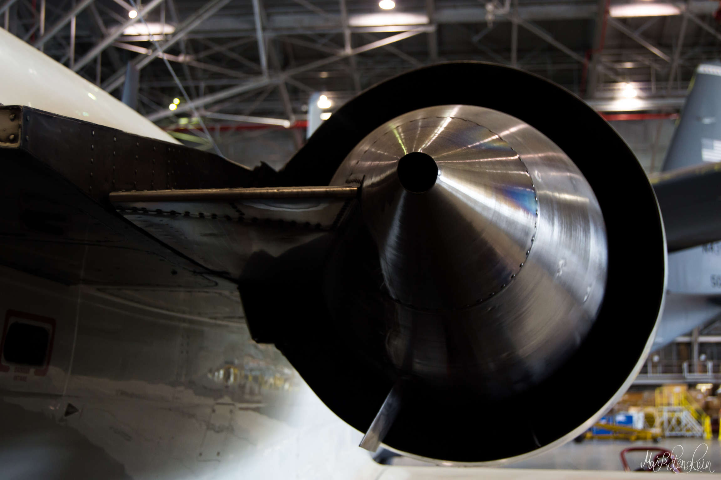 Detail of the low IR Jet Engines.